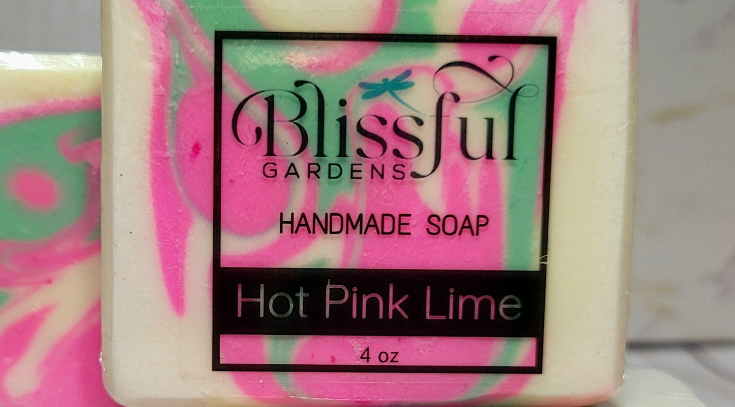 Hot Pink Lime Soap