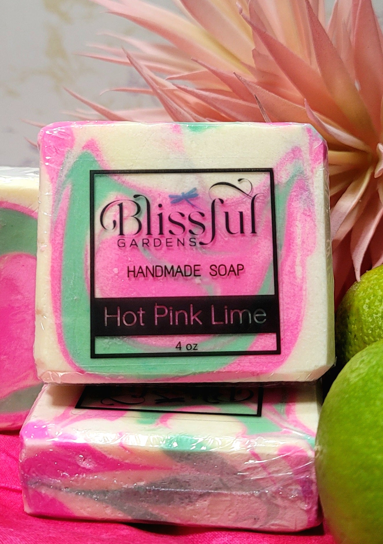 Hot Pink Lime Soap