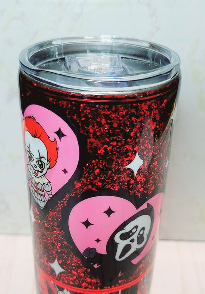 Horror Movie Heart Tumbler